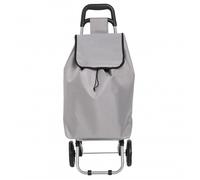 Chariot de marché 2 roues ""Aquarelle"" pliable Atmosphera - Gris