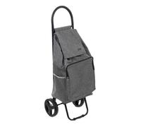 Chariot de marché 2 roues ""Nomade"" avec poche isotherme intégrée Atmosphera - Gris