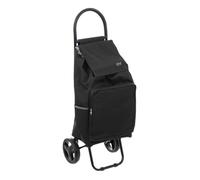Chariot de marché 2 roues ""Nomade"" avec poche isotherme intégrée Atmosphera - Noir