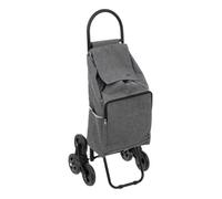 Chariot de marché 6 roues ""Nomade"" avec poche isotherme intégrée Atmosphera - Gris