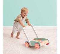 Owl & Fox Trotteur bébé en bois Montessori, activité de poussée traditionnelle et jouet de développement précoce, bois FSC, 12 mois et plus, trotteur pour garçon et fille, chariot de marche pour bébé