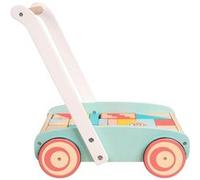 Chariot De Marche Avec Cubes Owl and Fox Rose