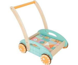 Chariot de marche en bois 34 Cubes Pastel Small foot by Legler® -