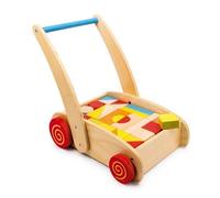 Chariot de marche en bois avec roulettes