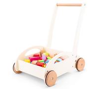 Chariot De Marche Et Blocs En Bois Blanc TU