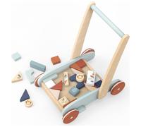 Chariot de marche et jeu des formes (27 blocs)