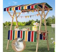 Chariot de marché mobile pour fermiers, support portable pour hot-dog avec roulettes, stand de nourriture de rue multifonctionnel pour gâteau, café, fleurs, cigarettes et parfum