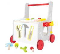 Chariot de marche Outils en bois pour enfant à partir de 12 mois - Mixte - Blanc