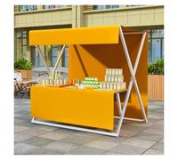 Chariot de marché pliable avec table et auvent pour stand de concession