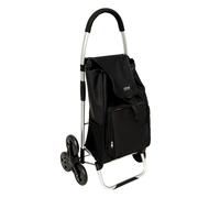 Chariot de course pliable noir 6 roues 36L - 5five