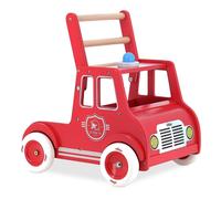 Chariot de marche Camion de pompiers rouge Vilac® avec freins