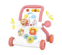 Chariot de Marche Support d'Éveil Musical Interactif à Roues | Pousseur Enfant pour Interaction Parent-Enfant Entraînement Maison Salon Chambre Intérieur Jardin Temps en