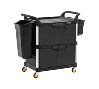 ulsonix Chariot de ménage - verrouillable - 150 kg - 3 étagères ULX-OFPP