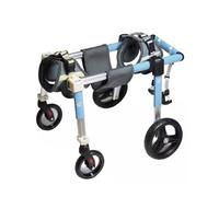 Chariot de mobilité pour chien avec 4 roues réglable pour une marche assistée, aide les animaux handicapés à retrouver leur mobilité