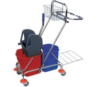 Chariot de nettoyage, 2x17l m.Presse, K.+R.