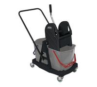 Sprintus Chariot de nettoyage seaux de 1 x 17 l, presse plastique avec poignée poussoir e Quantité:1