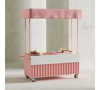 Chariot de nourriture extérieur portable avec auvent et roues pour les ventes de collations de fête et de marché