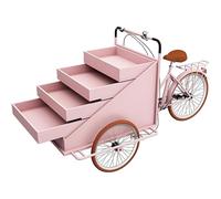 Chariot de nourriture, kiosque mobile de vente de casse-croûte de tricycle avec le support d'affichage de 4 couches pour le marché et les événements d'agriculteurs