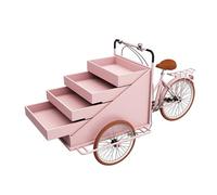 Chariot de nourriture mobile à triple pliage - Remorque de concession commerciale avec étagères d'affichage à 4 niveaux pour collations, boissons, café et hot dogs - Chariot de vendeur Green Street