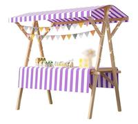 Chariot de nourriture pliable à vendre - Distributeur léger de crème glacée et de hot-dog, chariot à roulettes, dessert/jouets pour marché agricole, portable et pratique S (roues) - Couleur 2