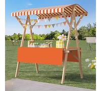 Chariot de nourriture pliable, kiosque en bois léger avec auvent pour marchés agricoles, crème glacée et vente de nourriture