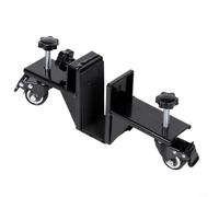 Chariot de panneau de porte robuste avec 4 roues verrouillables, capacité de 299,4 kg, rouleau de traduction en acier pour portes de 0 à 55 mm d'épaisseur, outil de levage réglable pour porte en métal