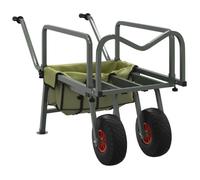 Chariot de pêche - Non spécifié - 2 roues - Acier enduit de poudre - Capacité 150 kg - Vert