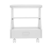 Chariot de pédicure, de manucure, pédicure, repose-pieds, repose-pieds de beauté avec roues et tiroir, repose-pieds de pédicure, chariot de manucure pour pédicure, massage, soin des ongles, 52 x 41 x