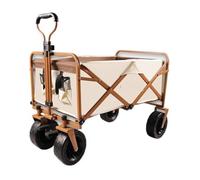 Chariot de plage léger et pliable - Chariot de pêche polyvalent pour le camping, les pique-niques, les courses et les aventures en plein air - Idéal pour les excursions à la plage et le transport