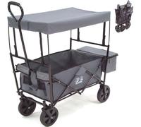 chariot de plage pliable chariot d'équipement chariot pour enfants 56601 gris