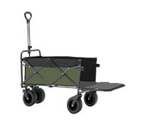 Chariot de plage pliable, extracteur de remorque portable pour voyage, pique-nique, camping, léger, facile à ranger, roues lourdes, idéal pour les aventures en famille