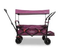 Chariot de plage pliable pourpre - FUXTEC Beach Cruiser - transport enfant 75kg