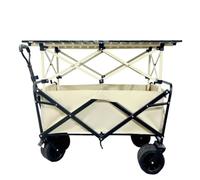 Chariot de plage portable pliable en métal pour événements en plein air, chariot utilitaire mobile pour marchés nocturnes et marchés agricoles, robuste et facile à manœuvrer