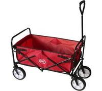 Chariot De Plage Rouge Pliant Ab100 Foldable Beachwagon Red