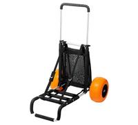 Chariot de Plage-VEVOR-avec Grandes Roues en Mousse 30,5 cm, Chariot de Transport 76x39 cm-pour Camping Pique-Nique BBQ Extérieur