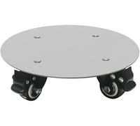Chariot De Plter en Métal Robuste avec Roues Verrouillables, Rouleau en Acier Inoxydable PLT STD Mover, Pot De Fleurs PLT Dolly sur roulettes pour Intérieur Et Extérieur, 16" Capacity 330lb