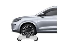 Chariot de pneu portable pour voiture Dolly Heavy Duty Wheel Dolly - Capacité de charge : 4500 lbs - Avec poignée et roulettes - Pour le mouvement des voitures, camions, tondeuses à gazon
