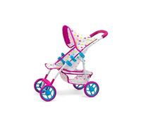 chariot de poupée NatalieCandy girls 54 cm rose/bleu