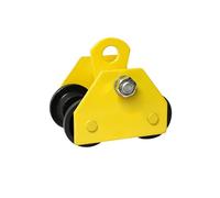 Chariot de poussée en acier for pont élévateur de garage, chariot manuel robuste for poutres en I, construction en acier robuste for poutres droites et courbes(1100lbs)