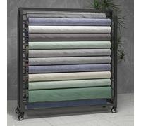 Chariot de présentation Textile Robuste avec Tige de Suspension réglable et roulettes verrouillables - Idéal pour Les Rouleaux de Vinyle, Les Films de Protection pour Voiture, Les nappes et