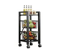 Chariot de rangement à roulettes avec panier extractible, action de traction fluide, organisateur peu encombrant pour salles de bains étroites et petits espaces