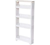 Chariot De Rangement À roulettes De 12,5 Cm De Large, Étagère Multifonctionnelle À 3 Étagères, 4 Étagères, 5 Étagères, Étagère À Marchandises Mobile avec Roues, pour Cuisine, Maison, Chambre, Faci