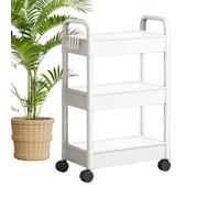 Chariot de rangement à roulettes : étagère d'organisation de wagons à roulettes, étagère de rangement pour sandwichs mobiles | Un chariot de rangement multifonctionnel à niveaux qui est Co