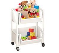 Chariot de rangement à roulettes multifonction - Utilitaire de grande capacité - Support de livre portable, étagère ménagère durable, conteneur de papeterie, solution de rangement polyvalente