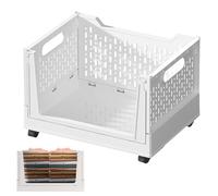 Chariot de rangement avec roulettes - Panier à roulettes portable, bac utilitaire pliable, boîte de rangement mobile, bac de rangement compact | Roulette de rangement à roulettes pour l'organisation