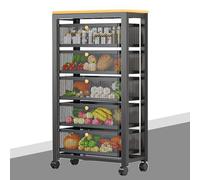 Chariot de rangement - Chariot utilitaire mobile pour cuisine, salle de bain, buanderie et bureau - Grand organisateur à roulettes