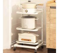 Chariot de rangement de cuisine à 3 niveaux - Étagère mobile avec paniers - Étagère de cuisine peu encombrante pour l'organisation de la maison