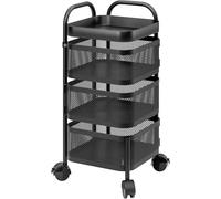 Chariot de rangement de cuisine à roulettes à 5 niveaux - Panier polyvalent à roulettes pour collations et fruits - Support de sol multi-usage pour nization efficace et solutions peu encombrantes