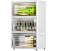 Chariot de rangement étroit à roulettes avec portes et roues, organiseur vertical de grande capacité pour cuisine, salon, chambre à coucher, couloir