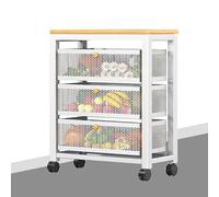 Chariot de rangement fin à roulettes, chariot utilitaire mobile, buffet haut, buffet de cuisine et de salle de bain, armoire garde-manger, chariot de bar - Étagère polyvalente pour la maison et le